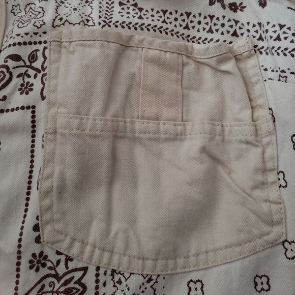 Free people bandana print shirt jacket XS - Picture 5 of 7